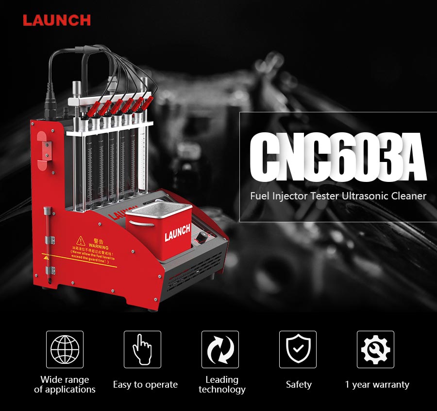 Launch CNC603A Exclusive Ultrasonic Fuel Injector Cleaner 