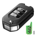 [US/UK/EU Ship] Xhorse XNHO00EN Wireless Remote Key Honda Flip 3 Buttons English Version 5pcs/lot