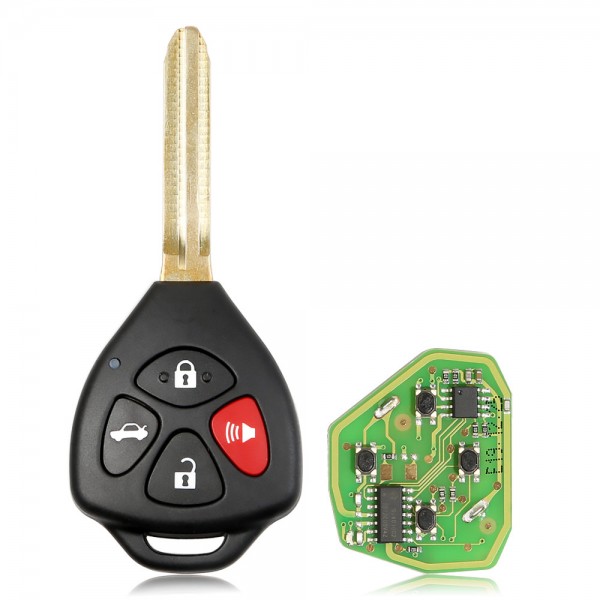 Xhorse XKTO02EN Wired Universal Remote Key Toyota Style Flat 4 Buttons for VVDI VVDI2 Key Tool 5pcs/lot