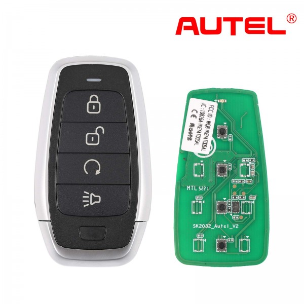 [In Stock] AUTEL IKEYAT004BL 4 Buttons Independent Universal Smart Key 5pcs/lot