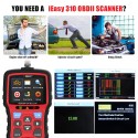 [US/UK/EU Ship] Vident iEasy310 OBD2 Scanner OBDII Code Reader and Car Diagnostic Tool OBD2 Automotive Scanner