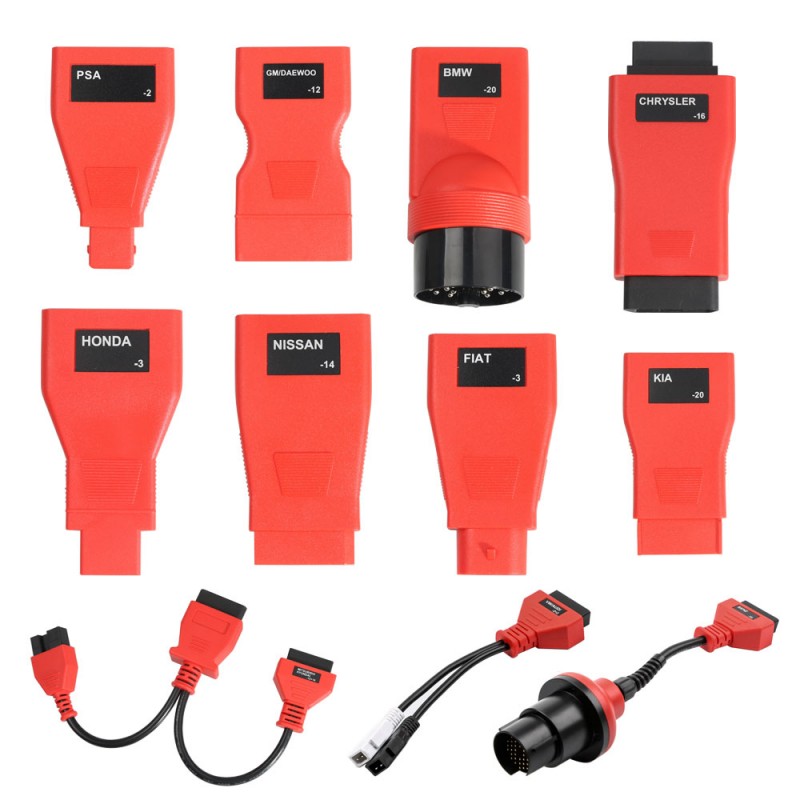 Autel Full Set OBDII Cables and Connectors for DS808 MaxiSYS and MK908P