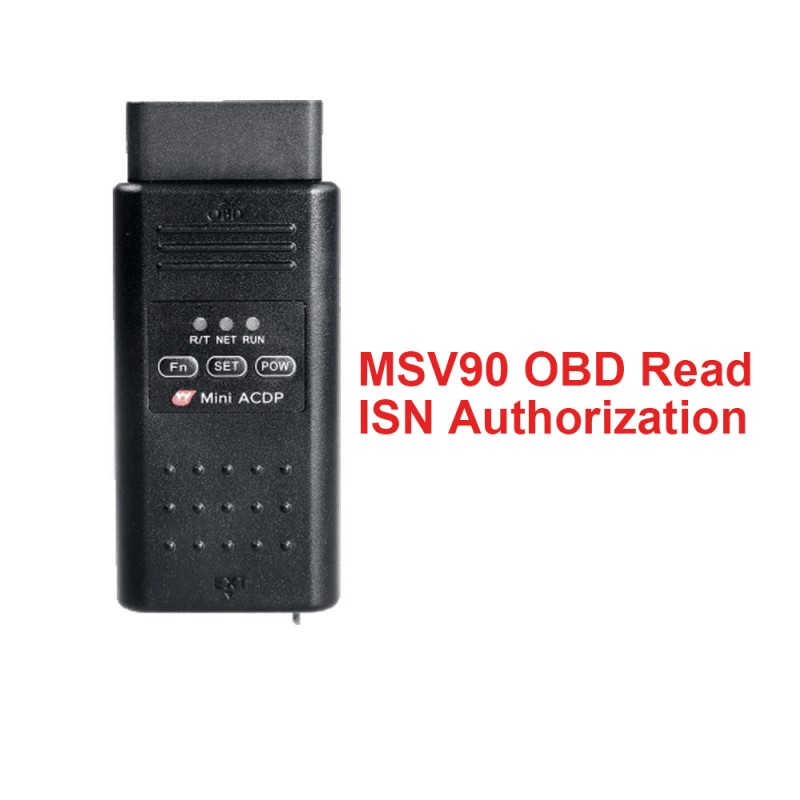 MSV90 ISN Reading via OBD Authorization for Yanhua Mini ACDP