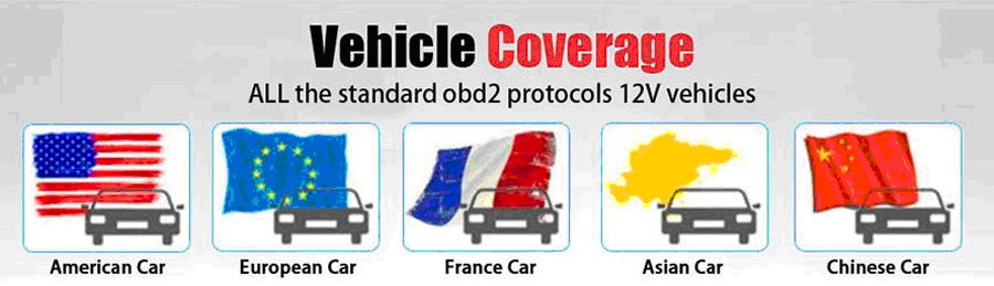 VIDENT iEasy200 Vehicle Coverage