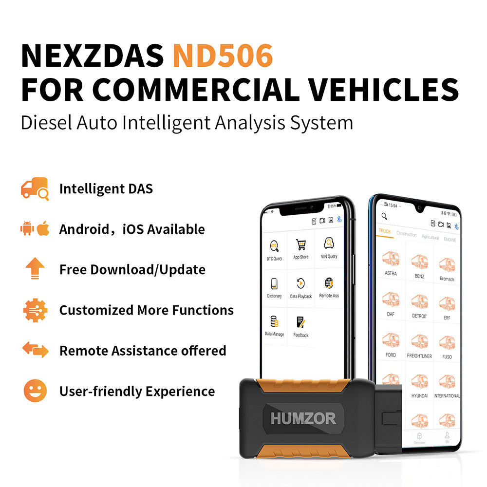 Humzor NexzDAS ND506 Plus Full Version 10 Inch Tablet