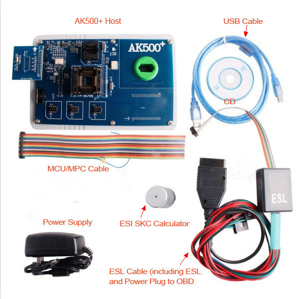 AK500+ Key Programmer With EIS SKC Calculator Package